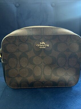 Authentic COACH Brown Signature Crossbody Bag